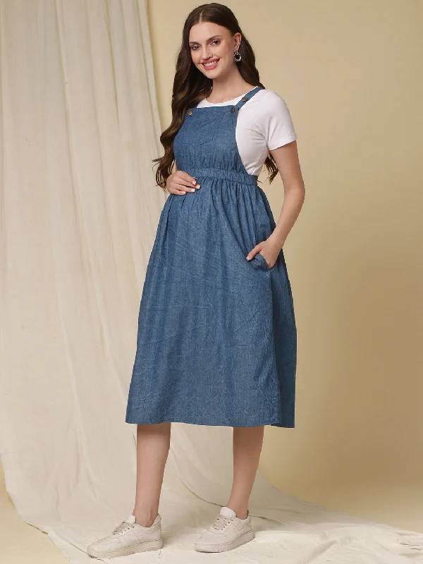 Maternity Dungaree Skirt