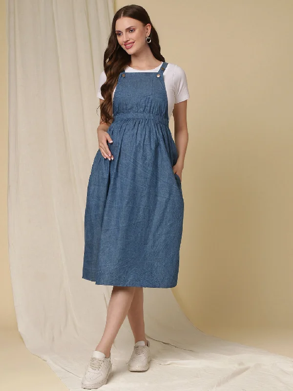 Maternity Dungaree Skirt