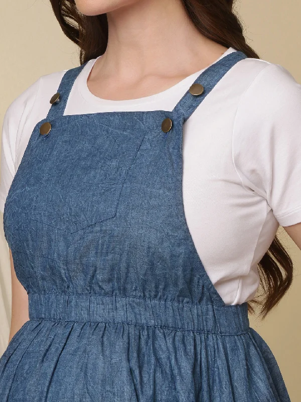 Maternity Dungaree Skirt