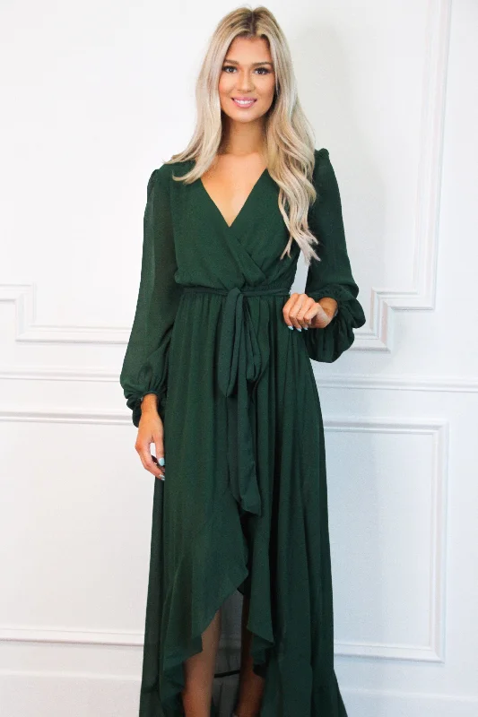 Found Your Love Maxi Dress: Emerald