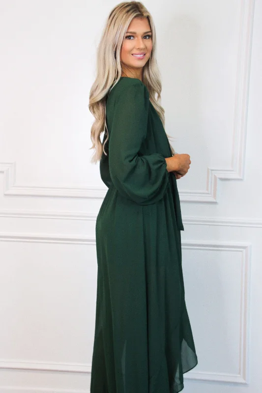 Found Your Love Maxi Dress: Emerald