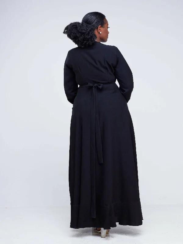 Salok Havilah Kira Wrap Dress - Black