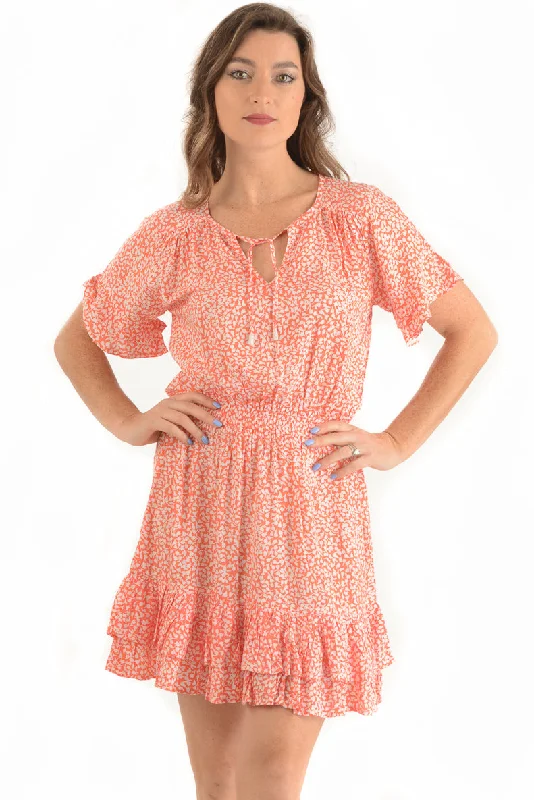 Courtney Dress / Coral