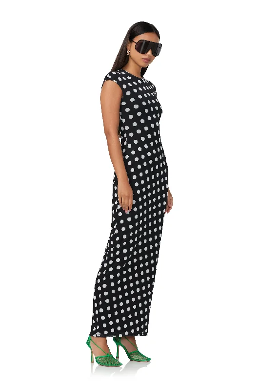 Cody Maxi Dress - Diagonal Dot