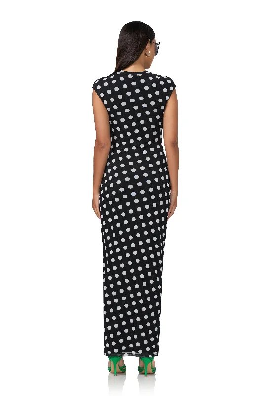 Cody Maxi Dress - Diagonal Dot