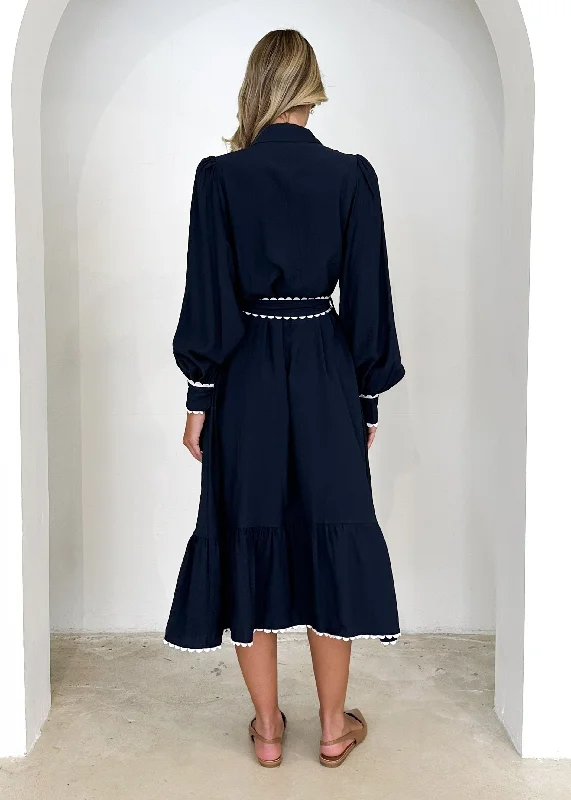 Cove Midi Dress - Navy