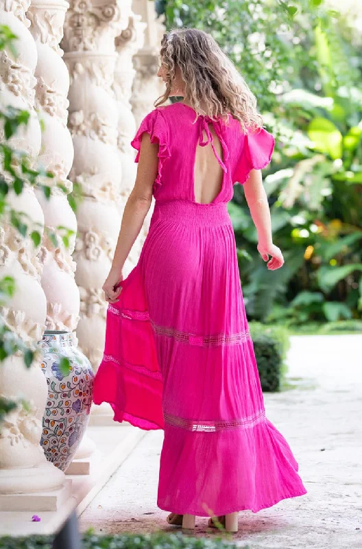 Adele Dress / Hot Pink