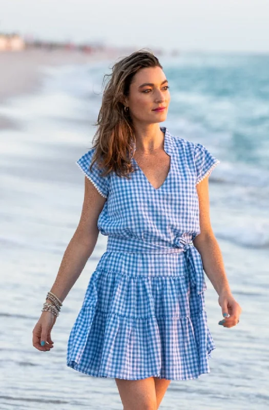 Emma Dress / Blue Gingham