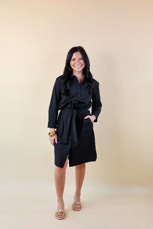 Lyssé | Schiffer Button Down Dress Dress in Black