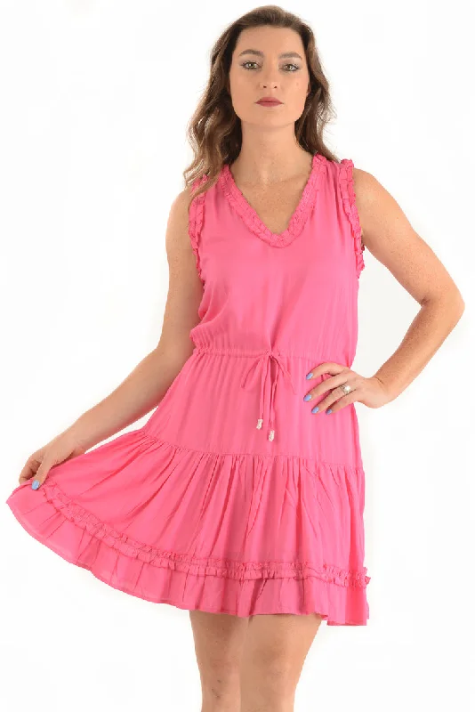 Maddie Dress / Hot Pink