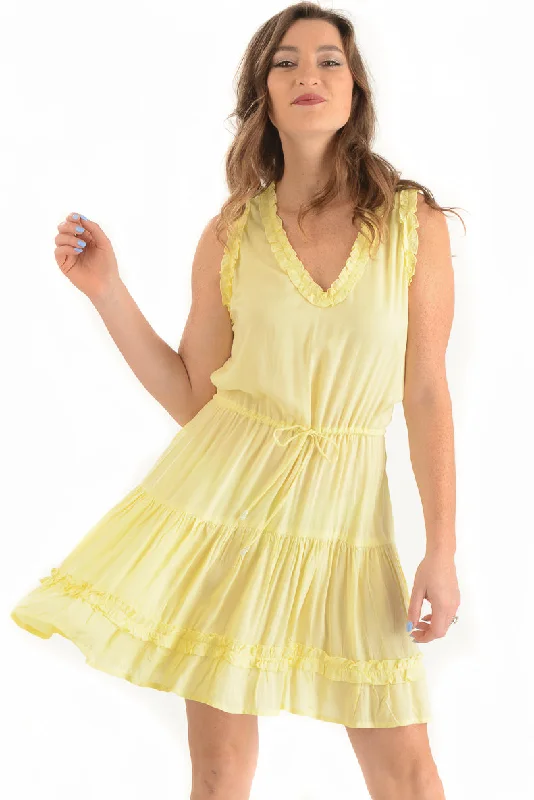 Maddie Dress / Lemon