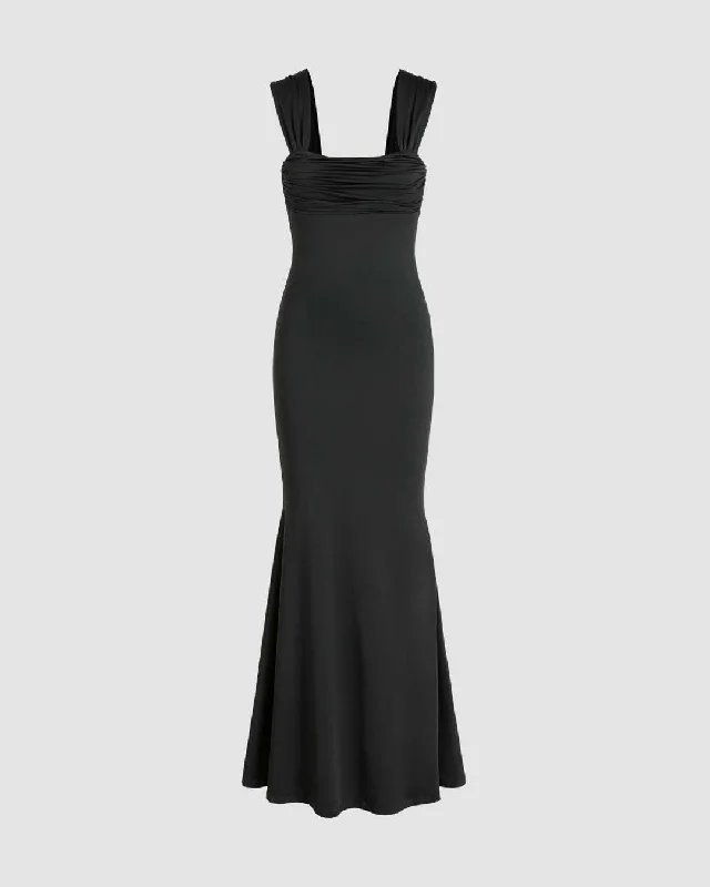 One Piece Black Cocktail Dress