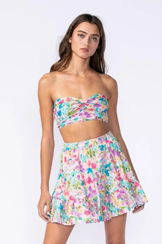 Rebecca Lavender Floral Two Piece Dress Set