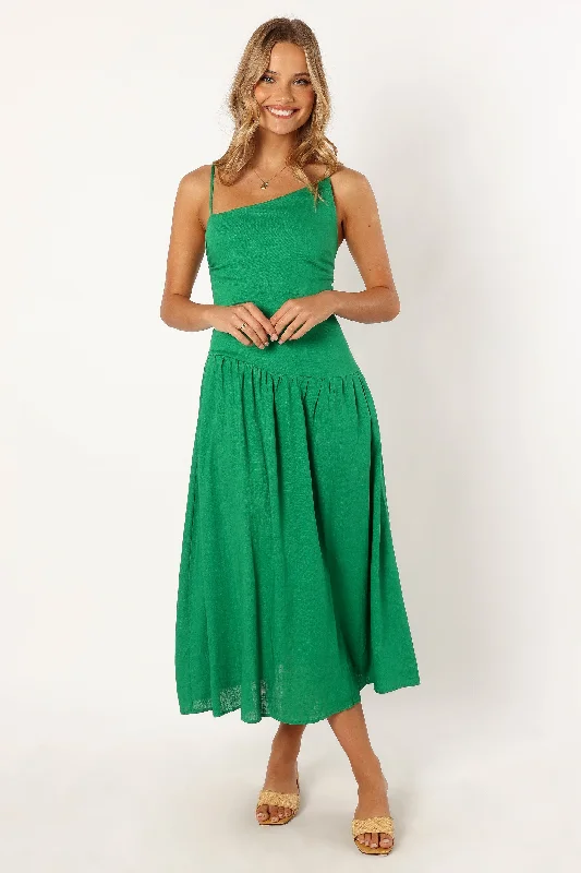 Shiloh Midi Dress - Green