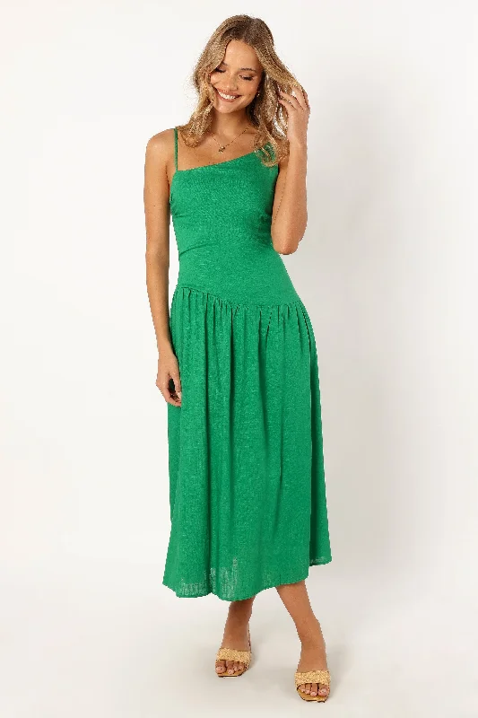 Shiloh Midi Dress - Green