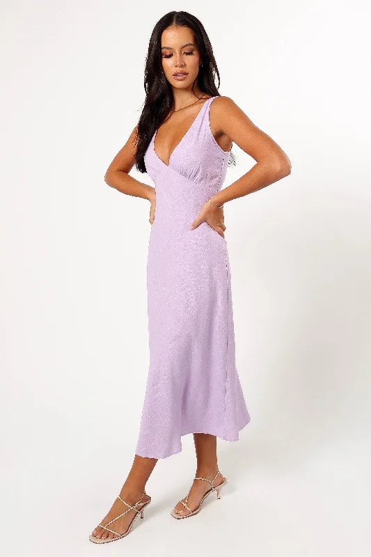 Shyla Midi Dress - Lilac