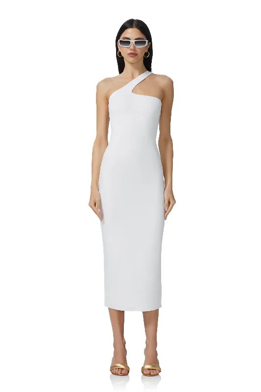 Sloane Midi Dress - Bright White