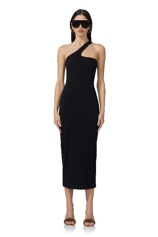 Sloane Midi Dress - Noir