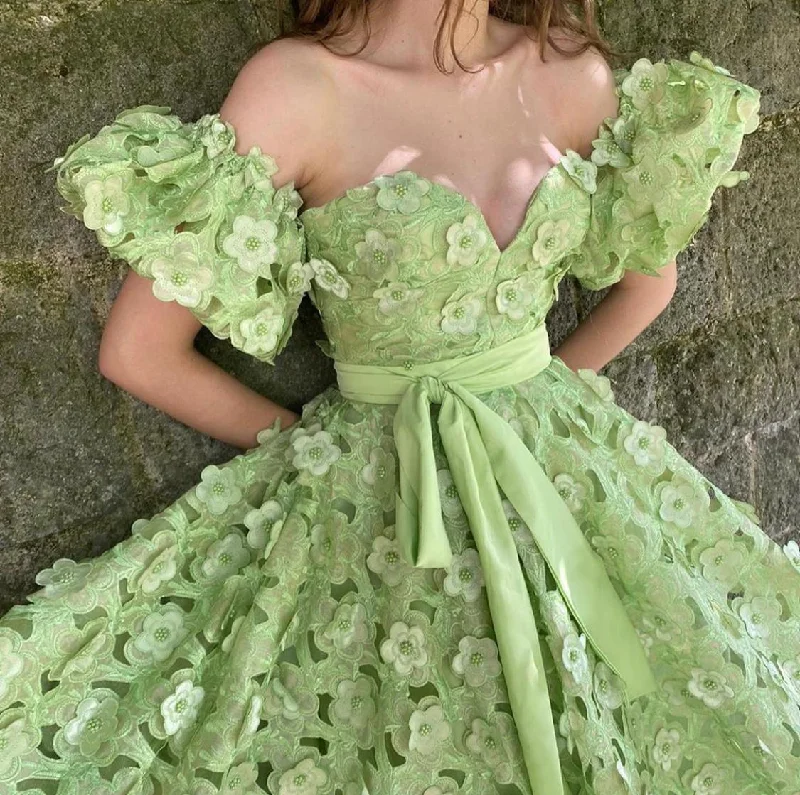 Spring Blooms Laced Gown