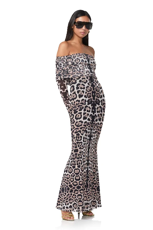 Thelma Maxi Dress - Placed Leopard