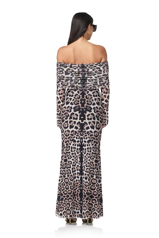 Thelma Maxi Dress - Placed Leopard