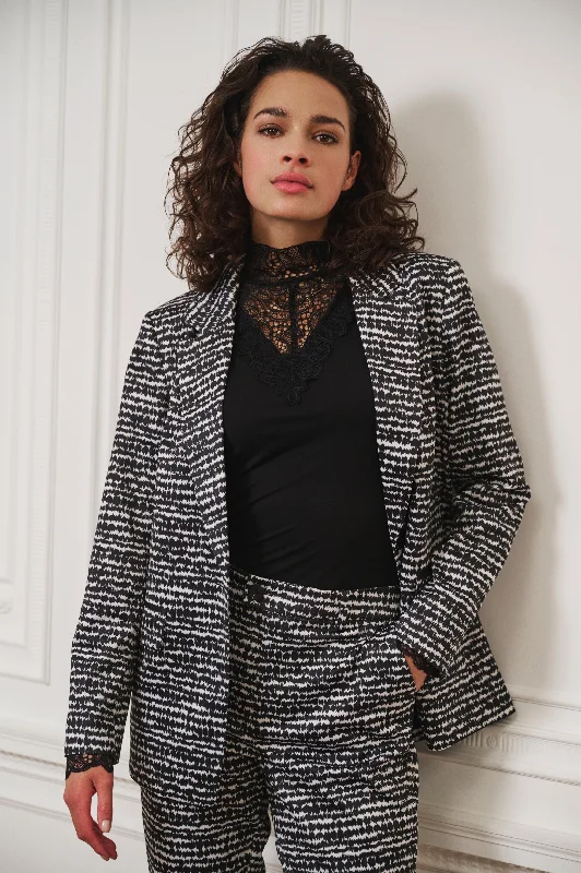 Esqualo Graphic Illusion Blazer