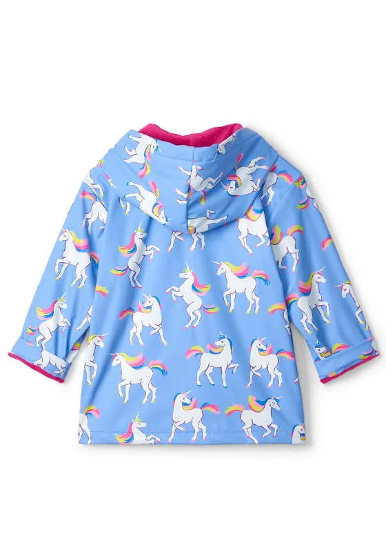 Hatley Girl Unicorn Sky Dance Waterproof Raincoat, Lilac