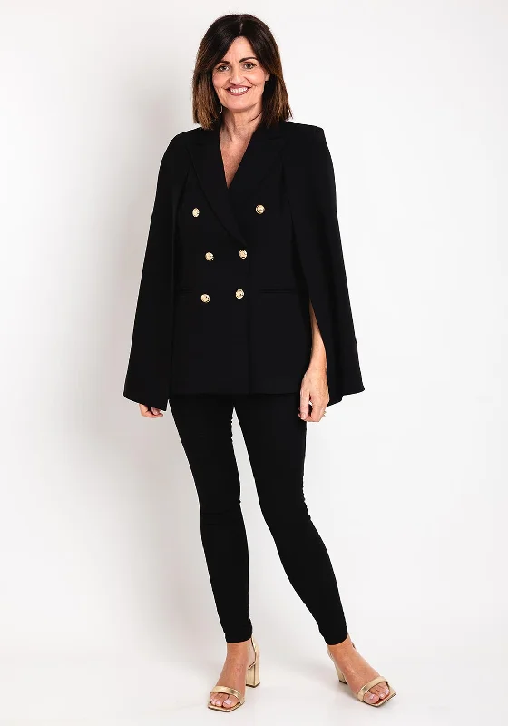 Serafina Collection Cape Sleeve Blazer, Black