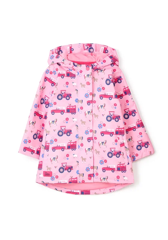 Little Lighthouse Girl Olivia Waterproof Jacket, Pink