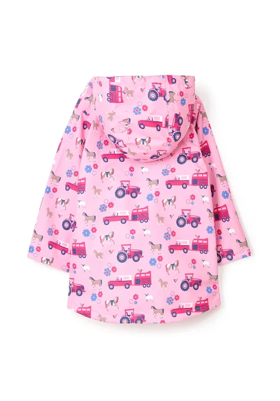 Little Lighthouse Girl Olivia Waterproof Jacket, Pink