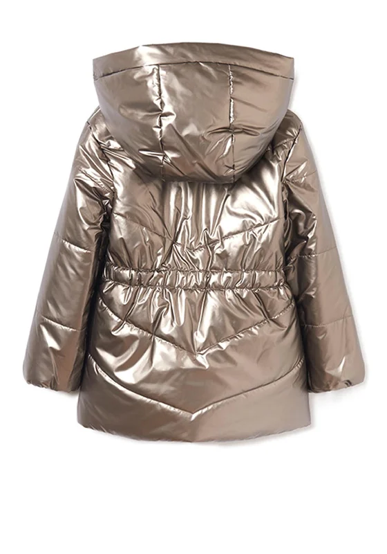 Mayoral Older Girl Padded Coat, Old Gold