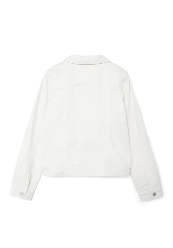 Name It Kid Girl Freja Twill Jacket, Bright White