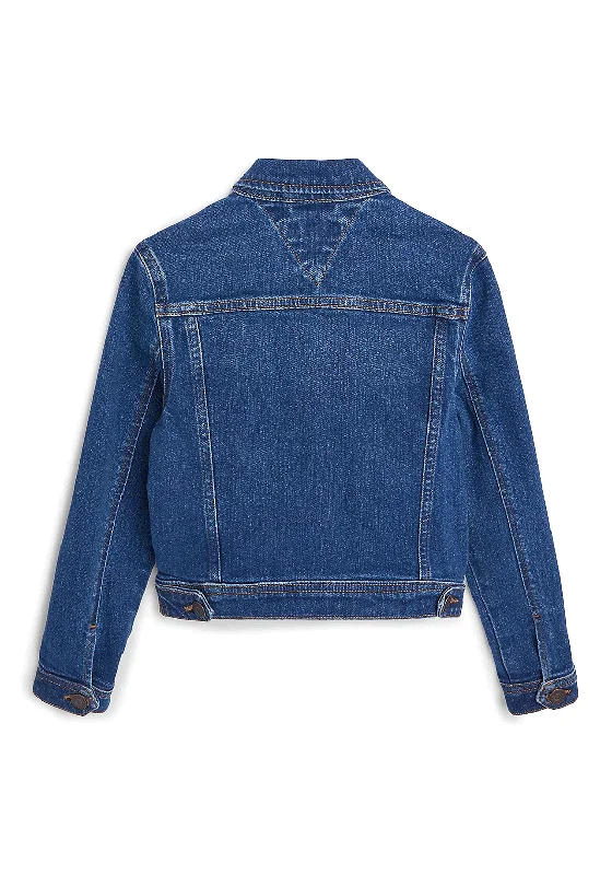 Tommy Hilfiger Girls Trucker Denim Jacket, Blue