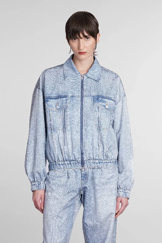 Denim Jackets in blue cotton