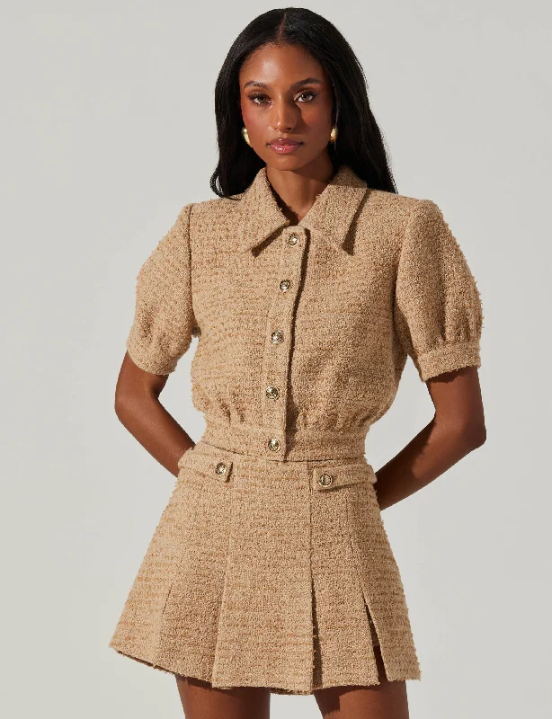 Bronwyn Tweed Jacket, Camel