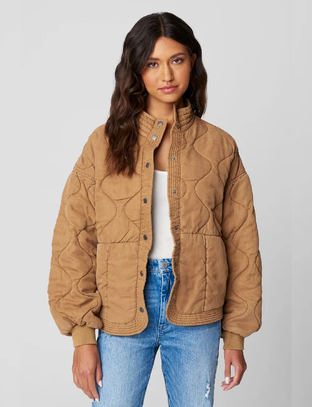 Soft Quilted Jacket, Chai Tea