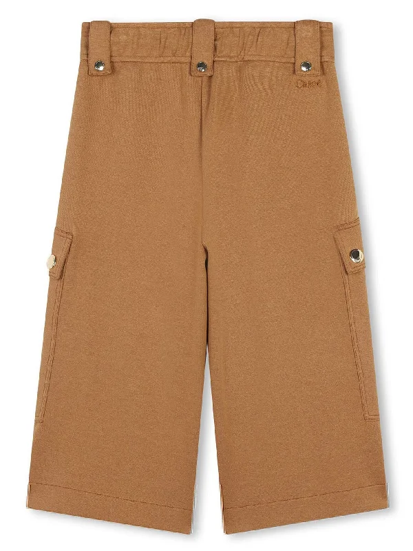 Pants in brown cotton