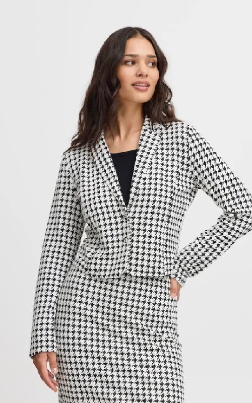 Fransa- Noreen Houndstooth Blazer