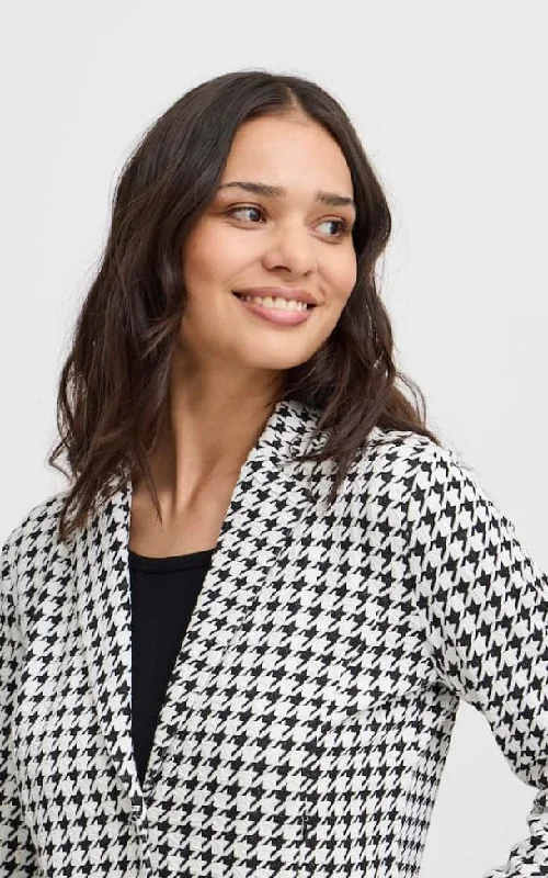 Fransa- Noreen Houndstooth Blazer