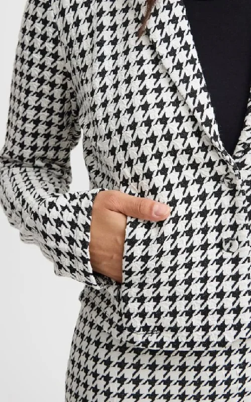 Fransa- Noreen Houndstooth Blazer