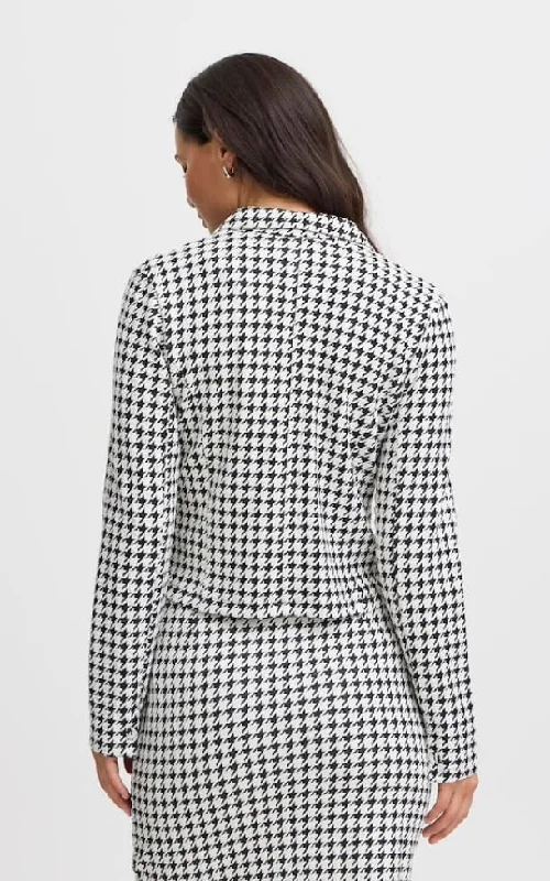 Fransa- Noreen Houndstooth Blazer