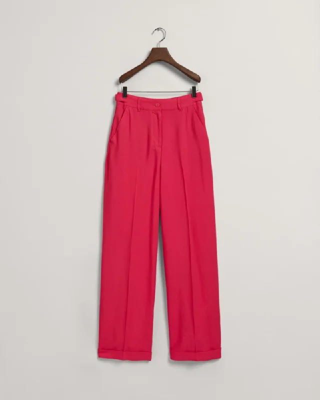 Gant Apparel Womens RELAXED FLUID PANTS 635/MAGENTA PINK