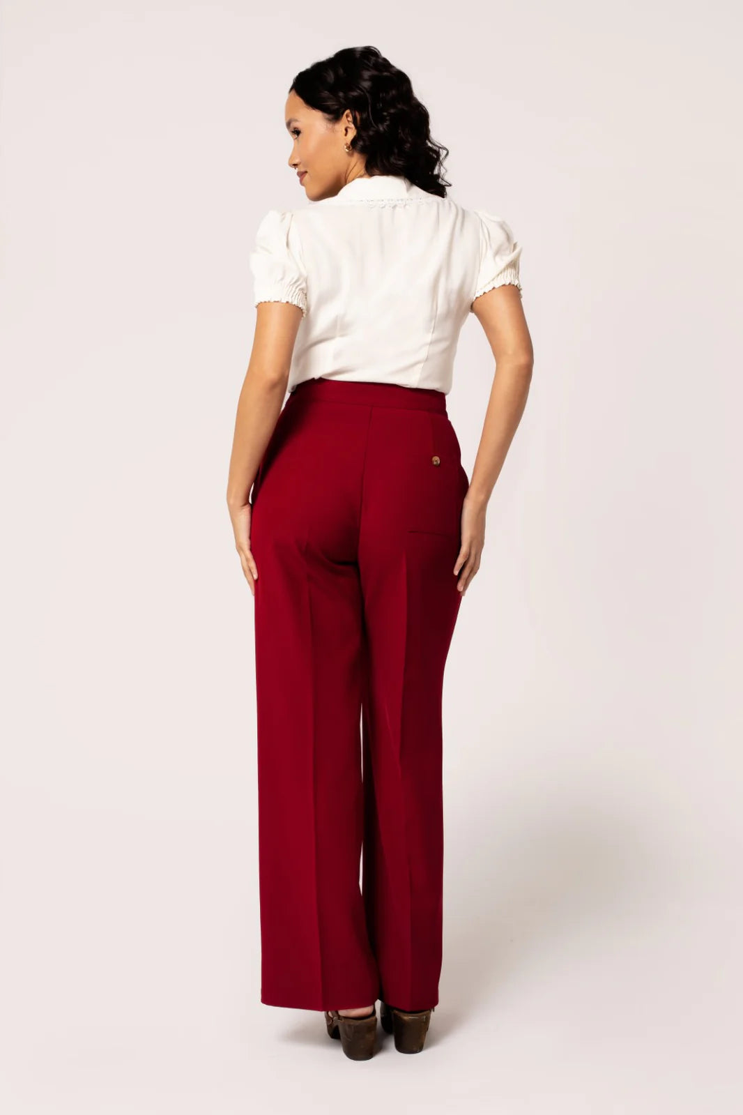 Ginger Swing Trousers - Red