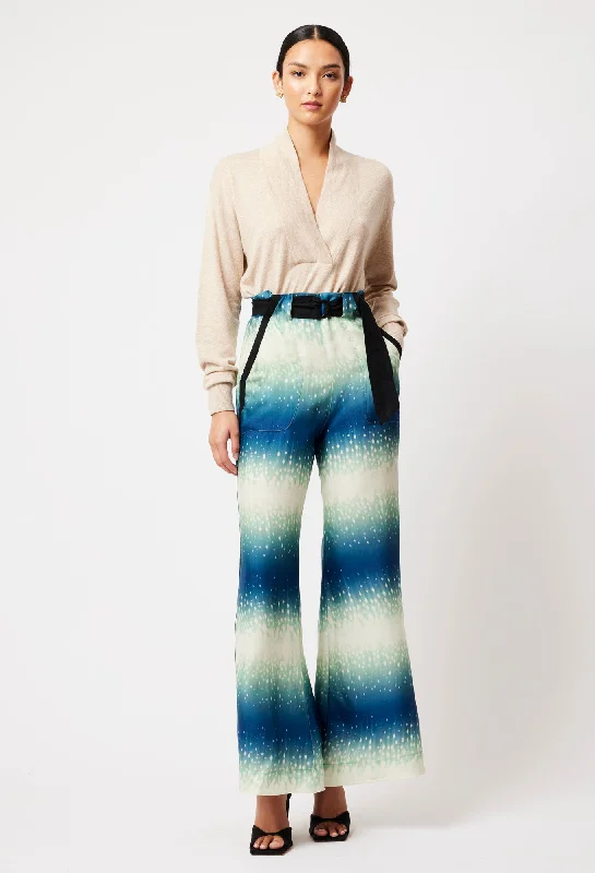 Grace Cupro Viscose Pants in Galaxy Print