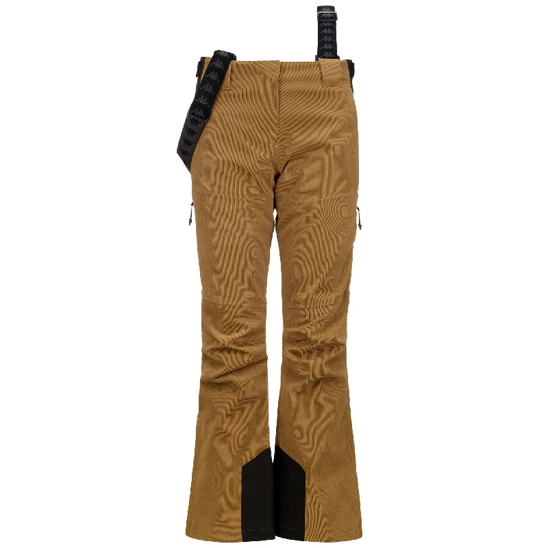 6CENTO  665V - Pants - Sport Trousers - Woman - BROWN CAMEL-BLACK