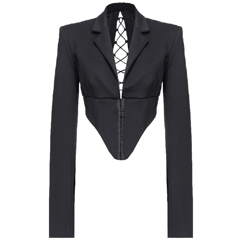 PINKO Black Viscose Suits & Blazer