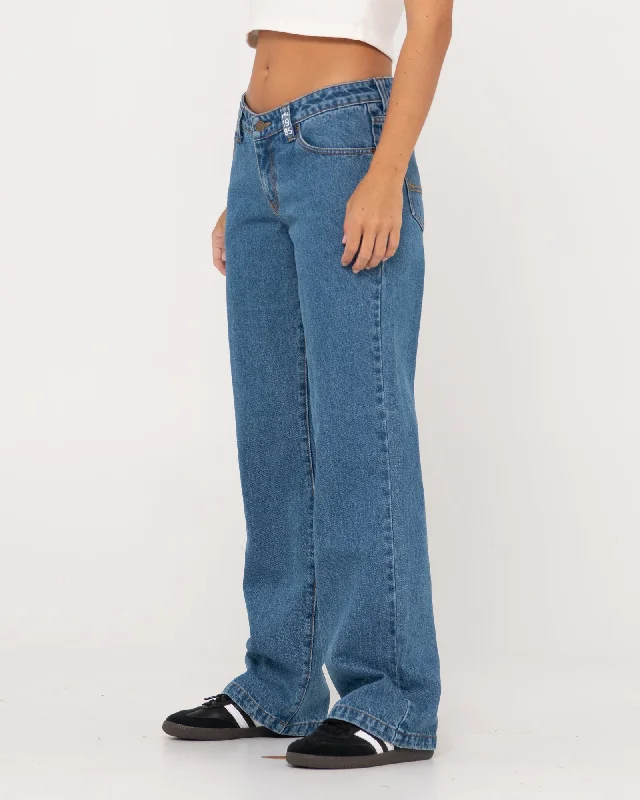 Super Low Rise Straight Leg Jean