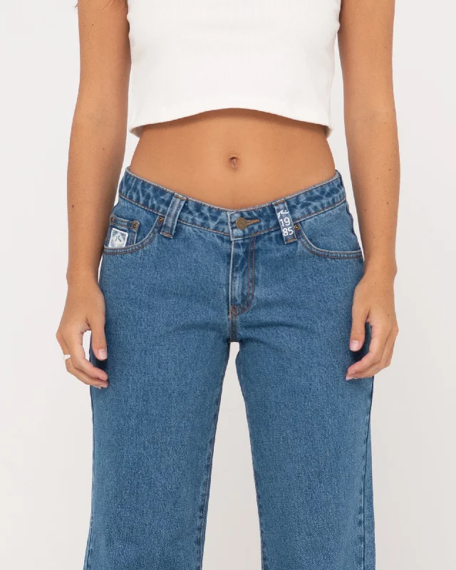 Super Low Rise Straight Leg Jean