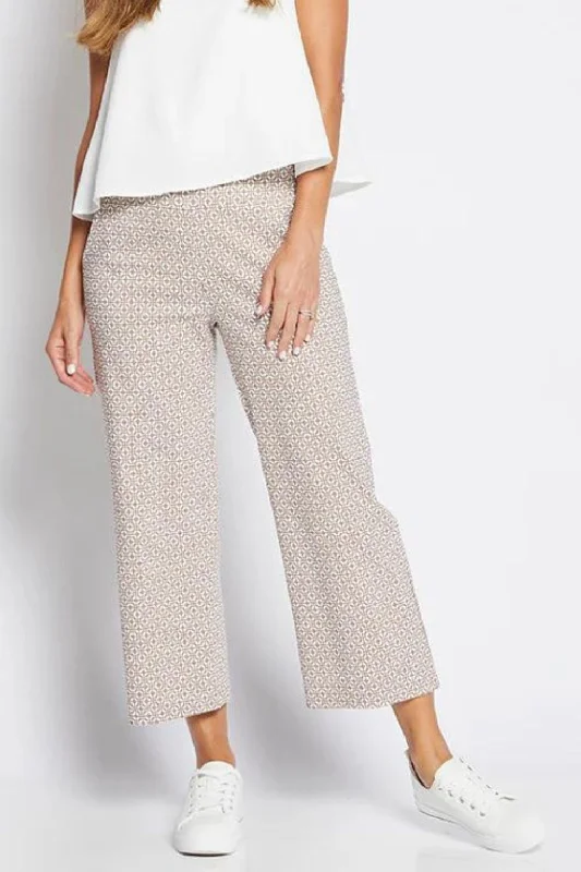 Ticket 7/8 Culotte Pant | Praline Tile