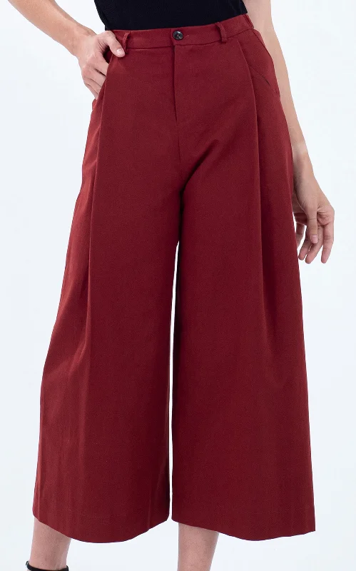 Wide Leg Cotton Pants